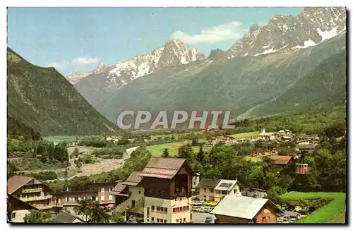 Les Houches Cartes postales Depart du teleferique de Bellevue