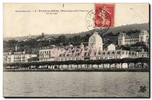 Evian les Bains Cartes postales Etablissement themal Vu du lac