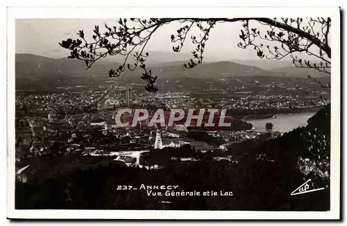 Annecy Moderne Karte Vue generale et le lac