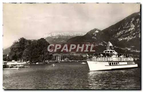 Annecy Moderne Karte Arrivee du Fier Le Parmelan (bateau)