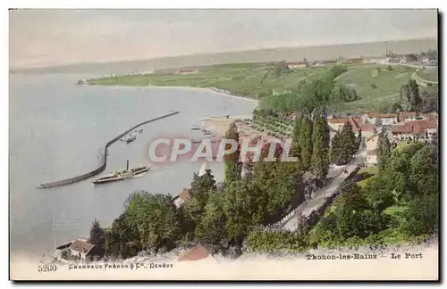 Cartes postales Thonon les Bains Le port