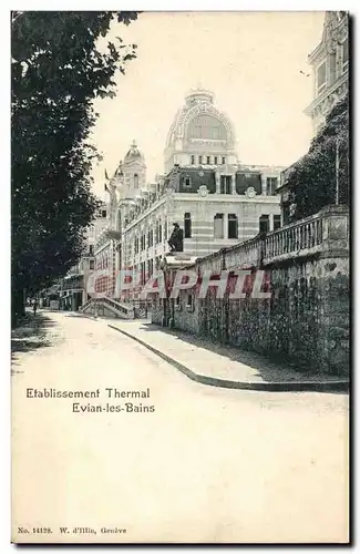 Cartes postales Etablissement thermal Evian les Bains