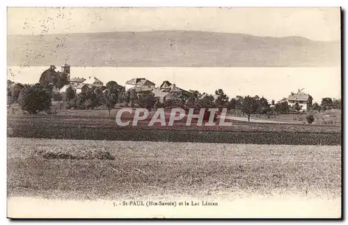 Cartes postales St Paul et le lac leman