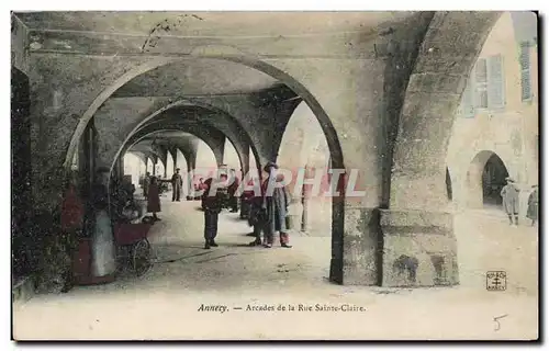 Cartes postales Annecy Aracades de la rue Sainte Claire