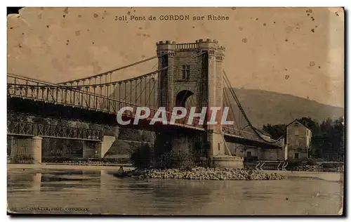 Cartes postales Joli pont de Cordon sur le Rhone