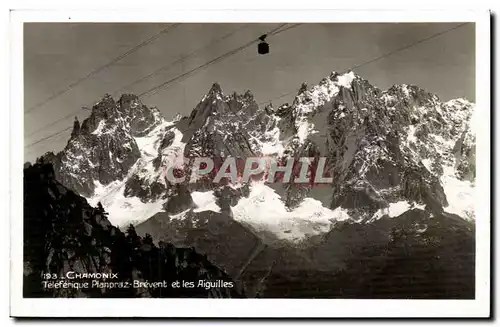 Cartes postales moderne Chamonix Teleferique Planpraz Brevent et les aiguilles