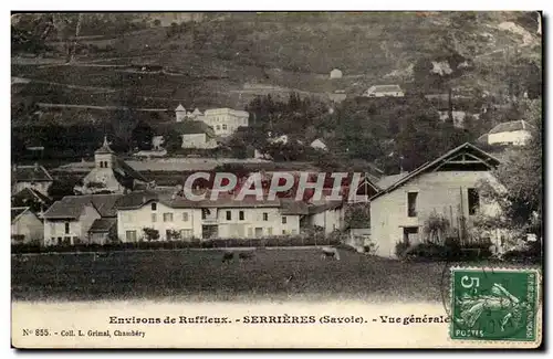 Cartes postales Environs de Ruffieux Serrieres Vue generale