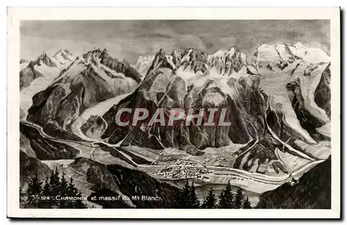 Cartes postales Chamonix et massif du Mont Blanc