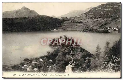 Cartes postales Lac d&#39Annecy Talloires et le chateau