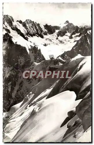 Cartes postales moderne Chamonix Mont Blanc Pic de l&#39aiguille du Midi les Droites les courtes Ravanel Mummery et le g