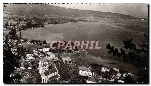 Cartes postales SAvoie Duingt Vue generale et le lac d&#39Annecy