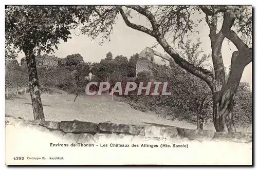 Ansichtskarte AK Savoie Environs de Thonon Les chateaux des Allinges