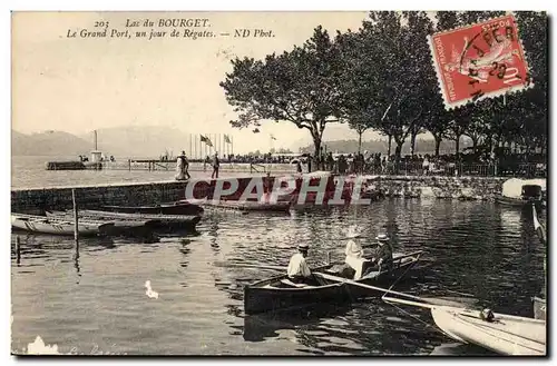 Ansichtskarte AK Savoie Lac du Bourget Le grand port un jour de regates