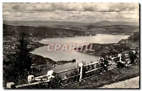 Lac d&#39Annecy Ansichtskarte AK Le lac vu du col de la Forclaz