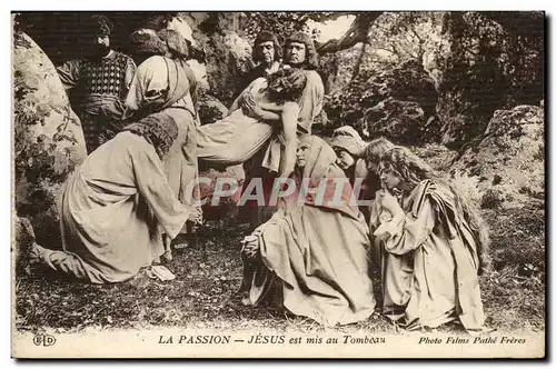 La Passion Cartes postales Jesus est mis au tombeau