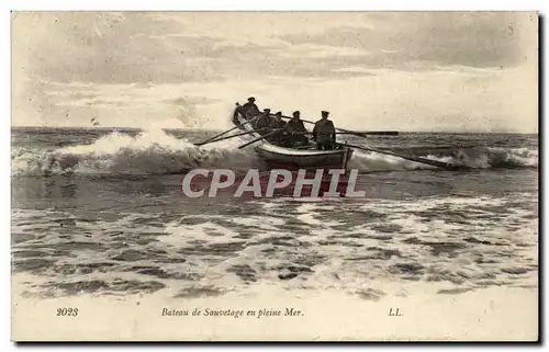 Ansichtskarte AK Bateau de sauvetage en pleine mer