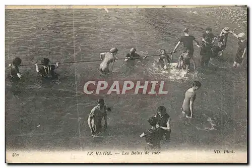 Cartes postales Le Havre les bains de mer