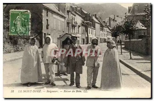 Cartes postales Le Mont Dore Baigneurs Retour du bain