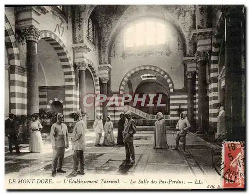 Cartes postales Le Mont Dore Etablissement thermal la salle des pas perdus