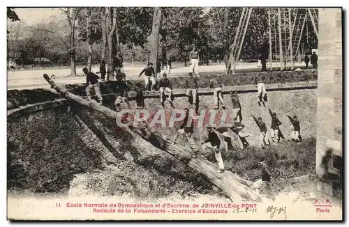 Cartes postales Ecole normal de gymnastique et d&#39escrime de Joinville le pont Redoute de la Faisanderie Exerc