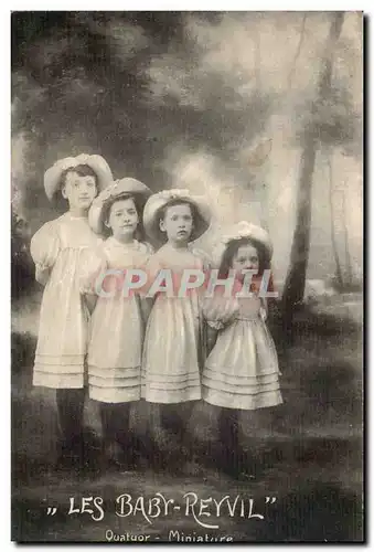 Cartes postales Les Baby Reyvil Quatuor Miniature (musique orchestre)