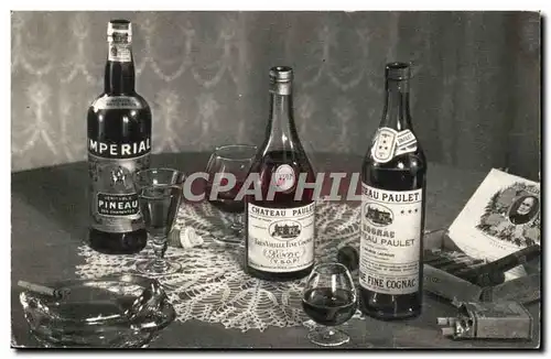 Cognac Chateau Paulet Pineau Imperial Clacquesin Ansichtskarte AK Boulevard Saint germain Paris (alcool)