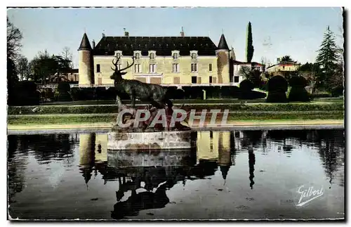 Cognac Cartes postales moderne Le chateau de Saint Brice La piece d'eau (cerf)