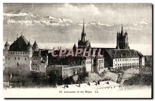 Suisse - Schweiz - Lausanne et les Alpes - Cartes postales