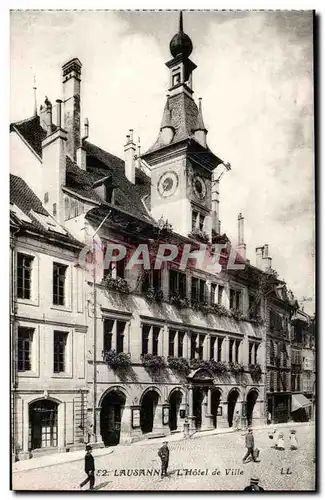 Suisse - Schweiz - Lausanne - L'Hotel de Ville - Cartes postales