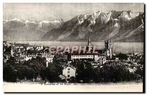 Suisse - Schweiz - Lausanne et les Alpes - Cartes postales
