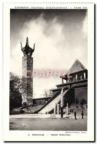 Paris - Exposition Coloniale Internationale 1931 - Madagascar - Facade Principale - Cartes postales