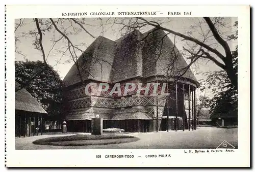 Paris - Exposition Coloniale Internationale 1931 - Cameroun Togo - Grand Palais - Cartes postales