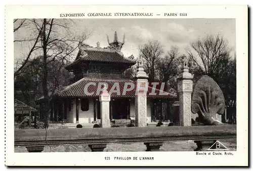 Paris - Exposition Coloniale Internationale 1931 - Pavillon de l&#39Annam - Cartes postales