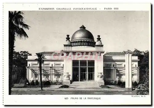 Paris - Exposition Coloniale Internationale 1931 - Palais de la Martinique - Cartes postales