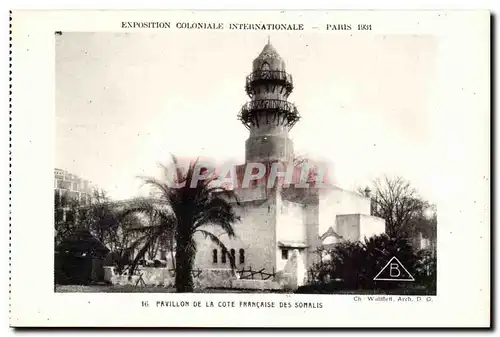 Paris - Exposition Coloniale Internationale 1931 - Cote Francaise Somalis - Somalia - Ansichtskarte AK