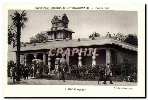 Paris - Exposition Coloniale Internationale 1931 - Inde Francaise - India - Ansichtskarte AK