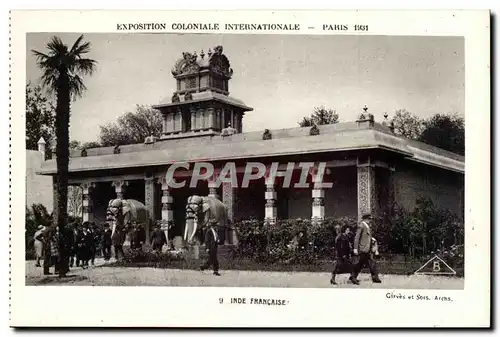 Paris - Exposition Coloniale Internationale 1931 - Inde Francaise - India - Cartes postales