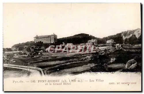 Font Romeu - Les Villas et le Grand Hotel - Cartes postales