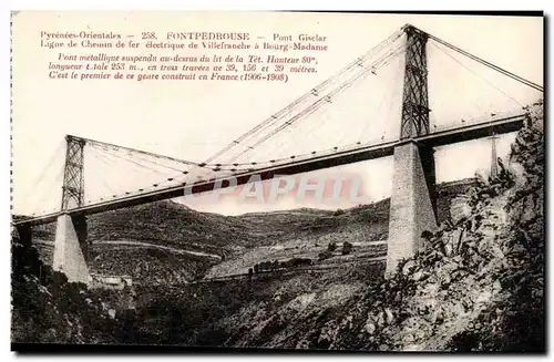 Fontpedrouse - Pont Gisclar - Line de Chemin de Fer electrique de Vilefranche a Bour Madame - Cartes postales