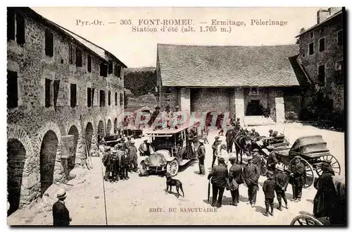 Font Romeu - Ermitage - Pelerinage - Station d&#39Ete - chien - automobile - do - Cartes postales TOP