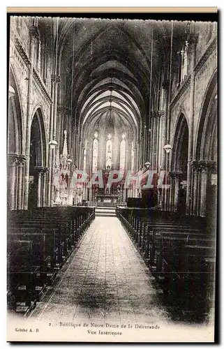 Basilique Notre Dame de la Delivrande - Vue Interieure - Ansichtskarte AK