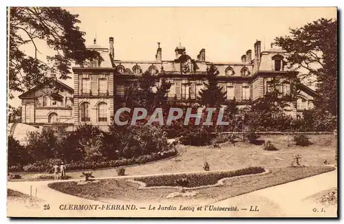 Clermont Ferrand - Le Jardin Lecoq et l&#39Universite - Cartes postales