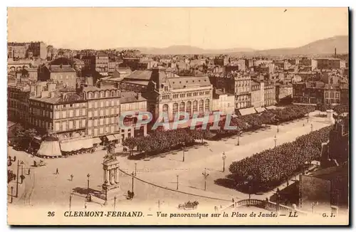 Clermont Ferrand - La Place de Jaude - Vue Panoramique - Cartes postales