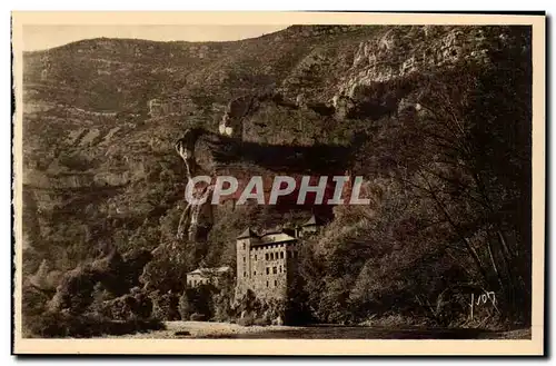 Gorges du Tarn - Chateau de la Caze - XV siecle Vu des bords du Tarn - Cartes postales