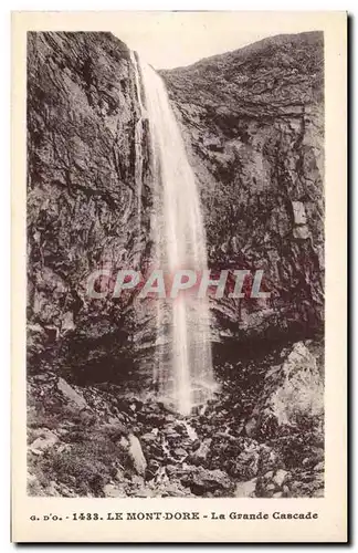 Le Mont Dore - la Grande Cascade - Ansichtskarte AK