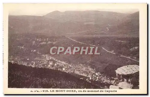 Le Mont Dore - Place Michel Bertrand - vu du Sommet du Capucin - Ansichtskarte AK