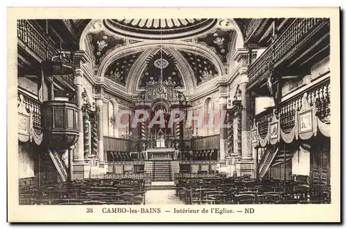 Cambo les Bains - Interieur de l&#39Eglise - Cartes postales