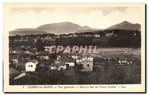 Cambo les Bains - Vue Generale - haut et bas de Vieux Combo - Ansichtskarte AK