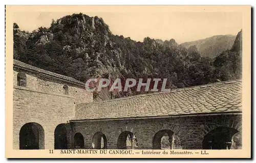 Saint martin du Canigou Cartes postales Interieur du monastere