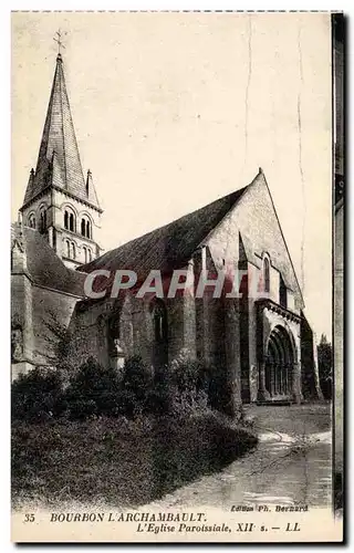 Bourbon l&#39Archambault Cartes postales Eglise paroissiale